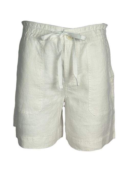 bermuda donna in lino bianco Ralph Lauren | 200P13695001